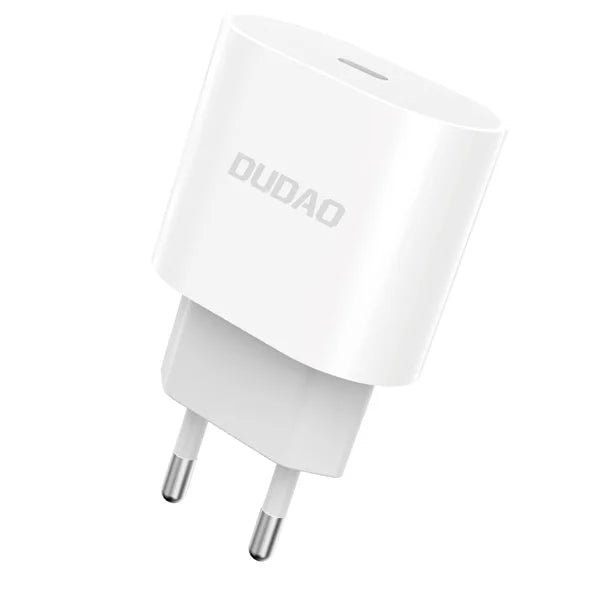 Dudao A8S USB-C Oplader PD 20W Hurtigopladning - iPhone/Android - Hvid